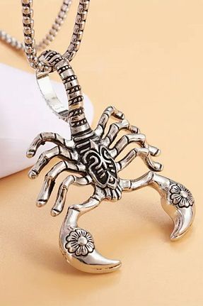 گردنبند استیل ( فولاد ) سفید مردانه استیل (فولاد) ZEYZON - کد 896629981