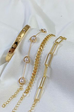 دستبند جواهر طلائی زنانه KOBA - کد 896645242