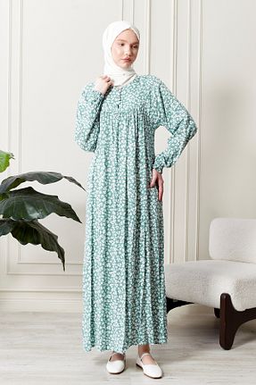 لباس حجاب فیروزه ای زنانه رگولار fistan - کد 896611632