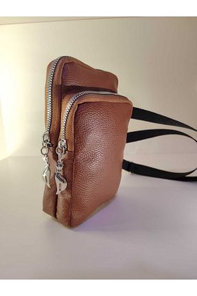 کیف دوشی قهوه ای زنانه چرم مصنوعی shop - کد 896652327