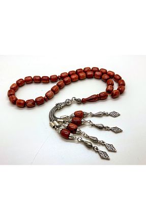 تسبیح قهوه ای کهربا TAKI TASARIM - کد 896648221