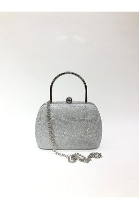 کیف مجلسی طوسی زنانه چرم مصنوعی womenacs - کد 896661170