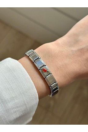 دستبند استیل (فولاد) متالیک زنانه استیل ضد زنگ YOUES JEWELRY - کد 896657241