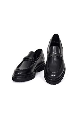 کفش لوفر مشکی مردانه چرم خالص Tuna - کد 897650905