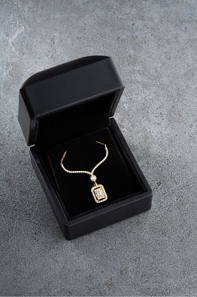 گردنبند نقره سفید زنانه 925 عیار MIDDLEMIST - کد 896666497