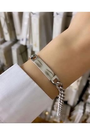 دستبند استیل (فولاد) طوسی زنانه استیل (فولاد) Sakura Accessories - کد 896666409