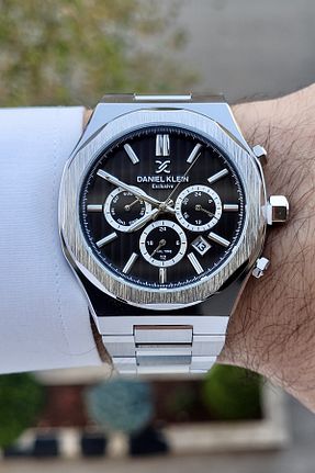 ساعت مچی طوسی مردانه 44 میلی متر Daniel Klein - کد 896605652