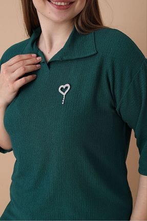 ست بالاتنه و پائین تنه سایز بزرگ سبز زنانه فاق بلند şuranur - کد 896651100
