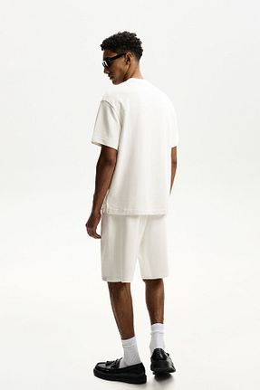 تیشرت سفید مردانه Relaxed Bershka - کد 896739841