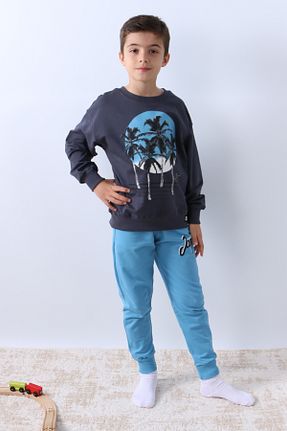 ست گرمکن آبی بچه گانه پنبه ای HÇM - کد 897707752