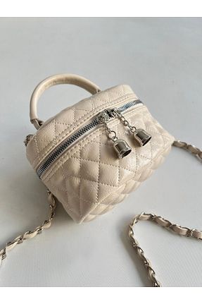کیف دوشی بژ زنانه چرم مصنوعی Mia Collection - کد 896761635