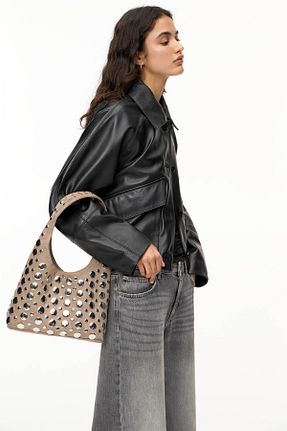 کیف دوشی بژ زنانه پلی استر Pull & Bear - کد 896768757
