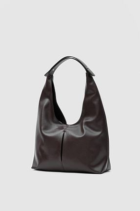 کیف دوشی قهوه ای زنانه چرم مصنوعی Shule Bags - کد 896779959