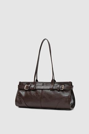 کیف دوشی قهوه ای زنانه چرم مصنوعی Shule Bags - کد 896778835