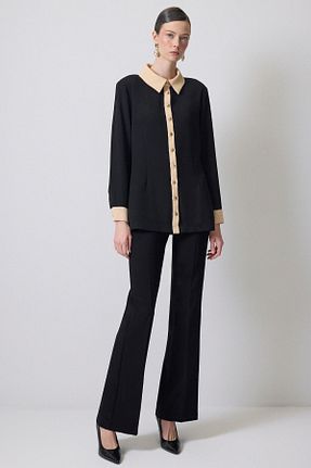 پیراهن حجاب مشکی زنانه اورسایز Touche Prive - کد 896806726