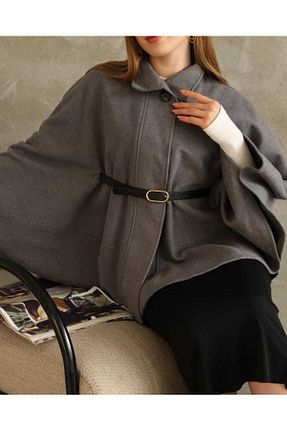 پانچو طوسی زنانه olalapasha - کد 896792115