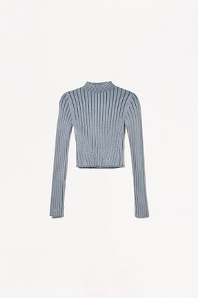 پلیور آبی زنانه Comfort Bershka - کد 896805729