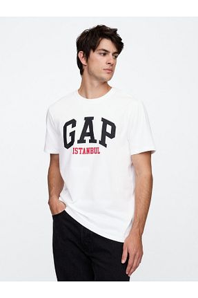 تیشرت سفید مردانه رگولار GAP - کد 896816510