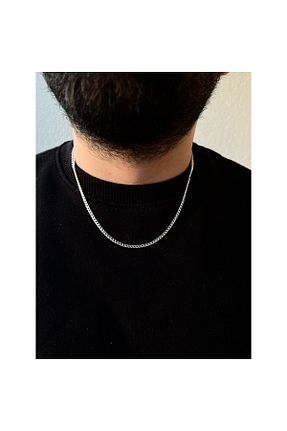گردنبند نقره طوسی زنانه 925 عیار AS.CO DESIGN - کد 896820220