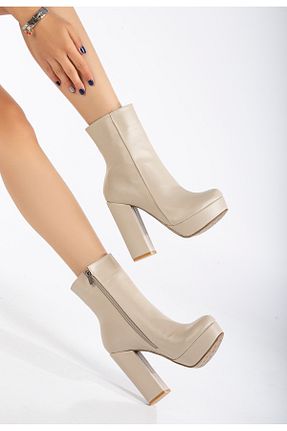 بوت / نیم بوت بژ زنانه جیر LİLLA - کد 392906016