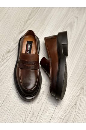 کفش کژوال قهوه ای مردانه پاشنه کوتاه (1 - 4 سانتی متر) ByItallanoshoes - کد 896855571