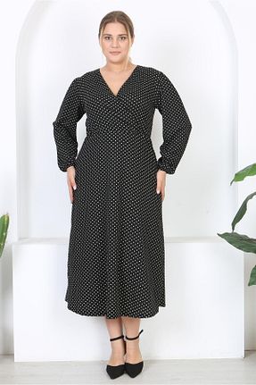 لباس سایز بزرگ مشکی زنانه Bürümcük Mooi XXL - کد 864536933
