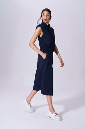 دامن سرمه ای زنانه پارچه Naar - کد 858606541