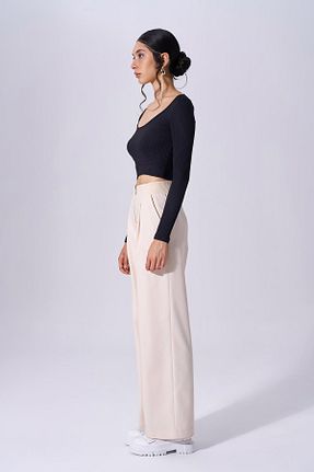 شلوار بژ زنانه مخلوط پلی استر Naar - کد 875923350