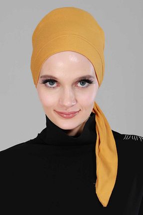 کلاه شنای حجاب زرد زنانه Aisha