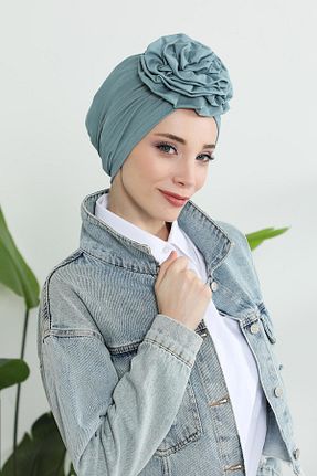 کلاه شنای حجاب فیروزه ای زنانه Aisha