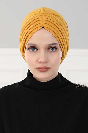 کلاه شنای حجاب زرد زنانه Aisha