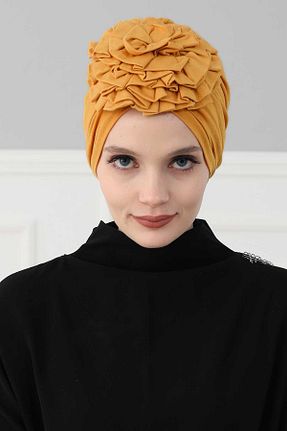 کلاه شنای حجاب زرد زنانه Aisha