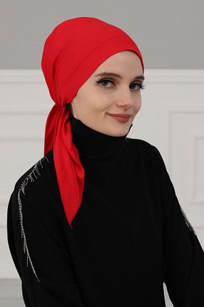 کلاه شنای حجاب قرمز زنانه Aisha