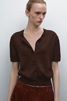 رویه قهوه ای زنانه پنبه ای Massimo Dutti - کد 896023893