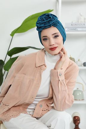کلاه شنای حجاب آبی زنانه Aisha