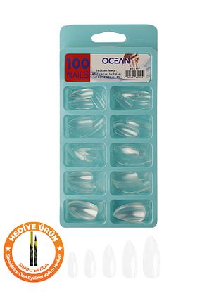 ناخن مصنوعی و اکسسوری سفید Ocean - کد 342800254