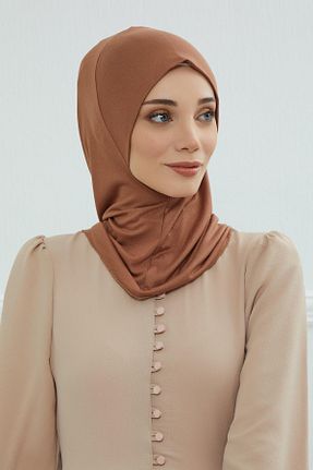 کلاه شنای حجاب قهوه ای زنانه Aisha