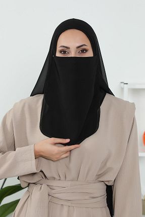 شال مشکی زنانه پلی استر Aisha