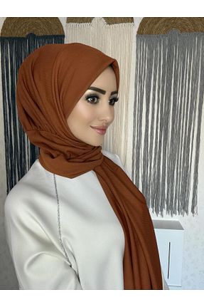 شال نارنجی زنانه پنبه ای OykumBone - کد 896878605