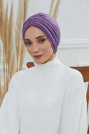 کلاه شنای حجاب بنفش زنانه Aisha
