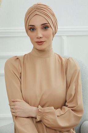کلاه شنای حجاب قهوه ای زنانه Aisha
