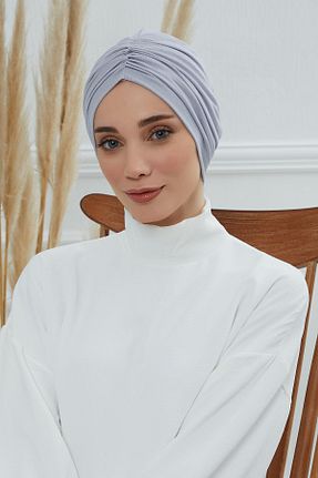 کلاه شنای حجاب طوسی زنانه Aisha