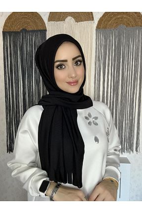 شال مشکی زنانه پنبه ای OykumBone - کد 896884242