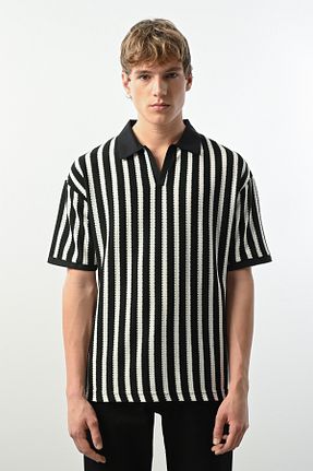 تیشرت مشکی مردانه اورسایز İLKCET MODA - کد 896889416
