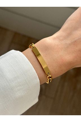 دستبند استیل (فولاد) زرد استیل ضد زنگ YOUES JEWELRY - کد 896892229