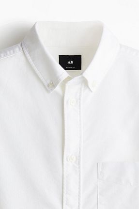 پیراهن سفید مردانه رگولار H&M - کد 917448838