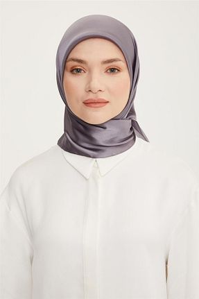 روسری طوسی پلی استر Armine - کد 759421181