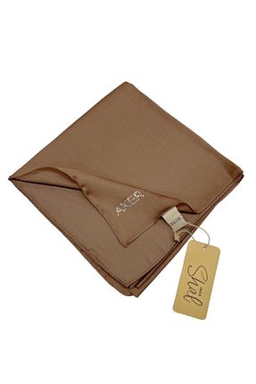 روسری قهوه ای پلی استر Aker - کد 790281688