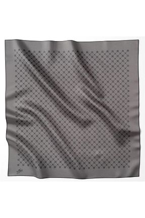 روسری طوسی پلی استر Aker - کد 700193897