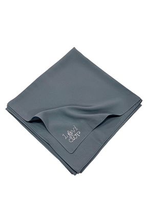 روسری طوسی پلی استر Levidor - کد 790783365